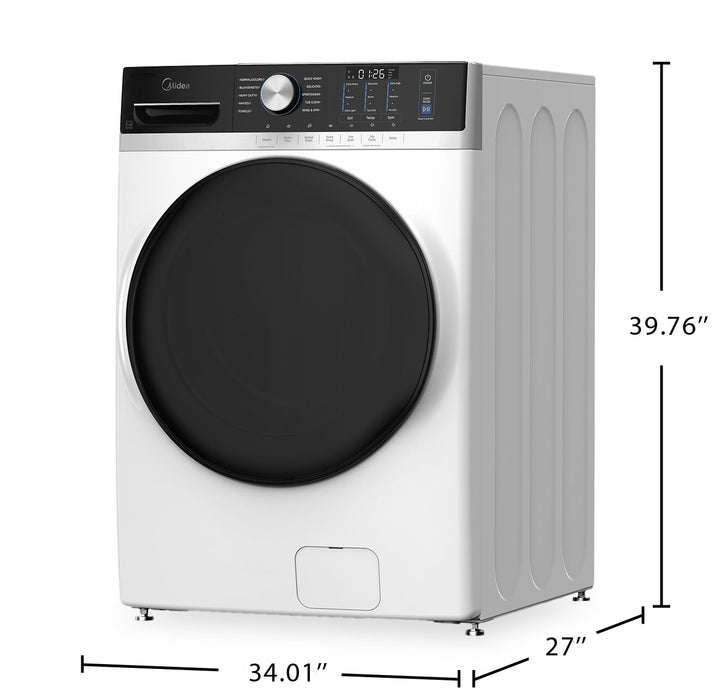 Midea 5.2 Cu. Ft. Front Load Washer with Steam Care – White - MLHW52S7AWW