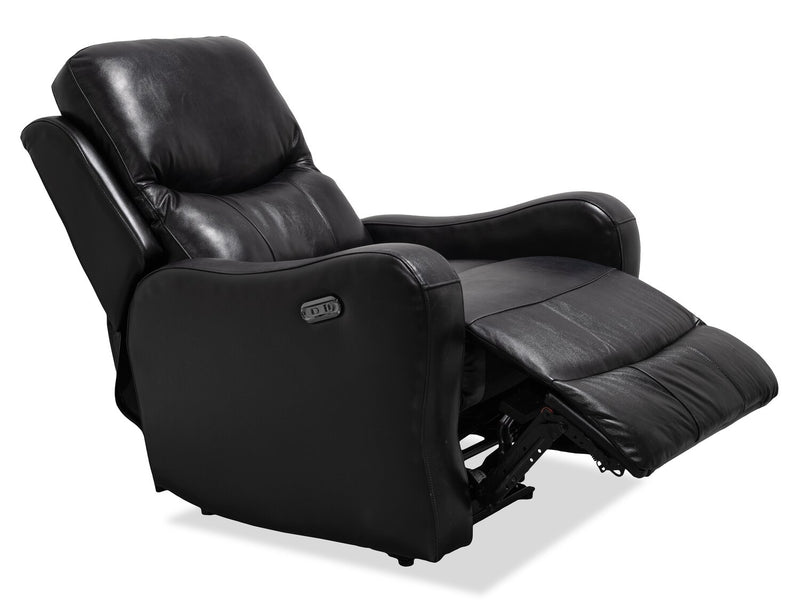 Ellis 32\" Faux Leather Glider Power Reclining Chair – Black