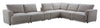 Voyage Modular 7-Piece Fabric Sectional with Console and Removable Back Cushions – Taupe