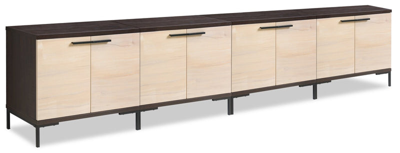 Sonora 4-piece TV Stand with Storage for TVs up to 100\"- Dark Oak