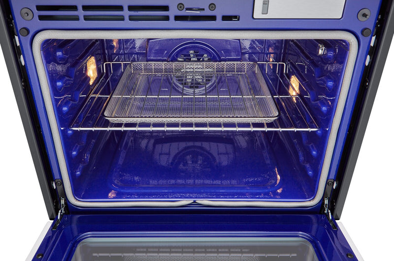 LG Studio 30\" 6.4 Cu. Ft. Electric Combination Wall Oven with True Convection - Essence White - WCES6428N