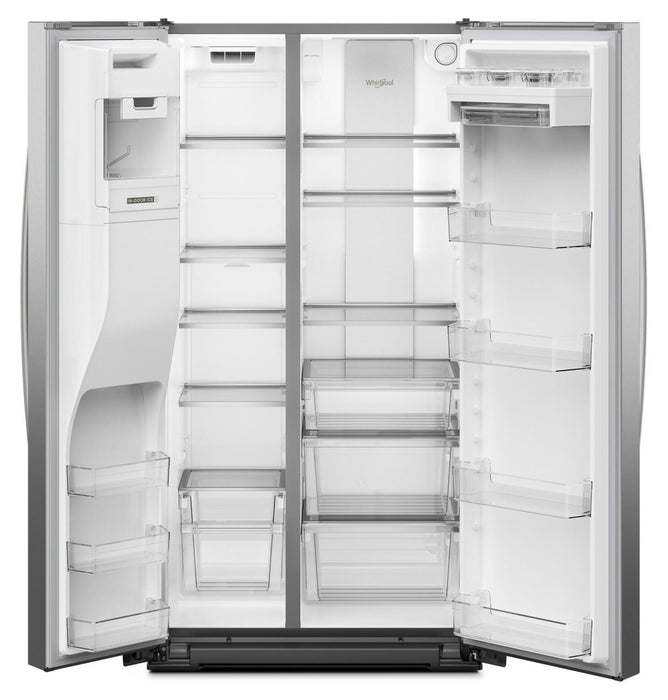 Whirlpool 36\" 21 Cu. Ft. Side-by-Side Refrigerator - Fingerprint-Resistant Stainless - WRSC6536RZ