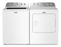 Maytag 5.4 Cu Ft. Top Load Agitator Washer and 7.0 Cu. Ft. Pet Pro Electric Dryer – White - MATL56WW 