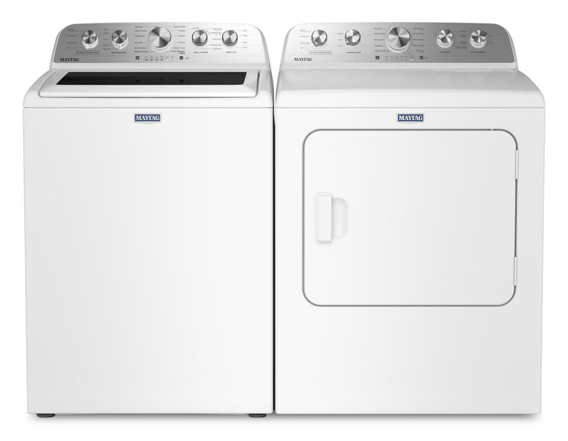 Maytag 5.4 Cu Ft. Top Load Agitator Washer and 7.0 Cu. Ft. Pet Pro Electric Dryer – White - MATL56WW