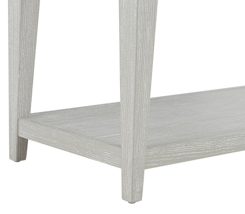 Vida 47.5” Solid Wood Sofa Table with Shelf - Sand