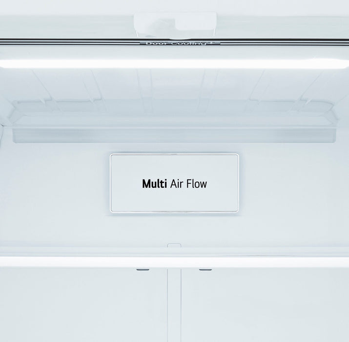 LG 33\" 25 Cu. Ft. Smart French-Door Refrigerator with Ice Maker - Stainless Steel - LF25S6200S