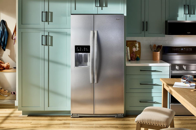 Whirlpool 36\" 21 Cu. Ft. Side-by-Side Refrigerator - Fingerprint-Resistant Stainless - WRSC6536RZ