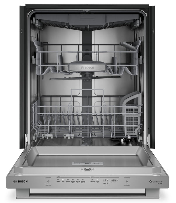Bosch 800 Series 24'' Smart Dishwasher with Third Rack - Anti Fingerprint Stainless Steel - SHX78DM5N