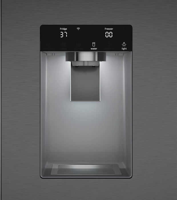Bosch 21.6 Cu. Ft. French-Door Bottom Mount Refrigerator - Black Stainless Steel - B36CD52SNB