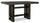 Metro Counter Height Dining Table with Built-in Wine Rack, 66"W - Brown
