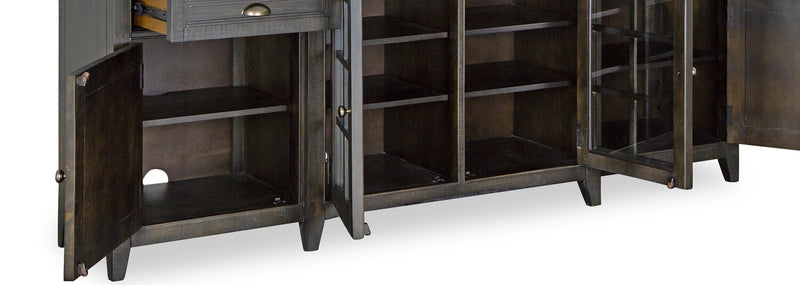 Wesley 80\" Traditional TV Stand with Storage and Cable Management for TVs up to 85\" - Graphite