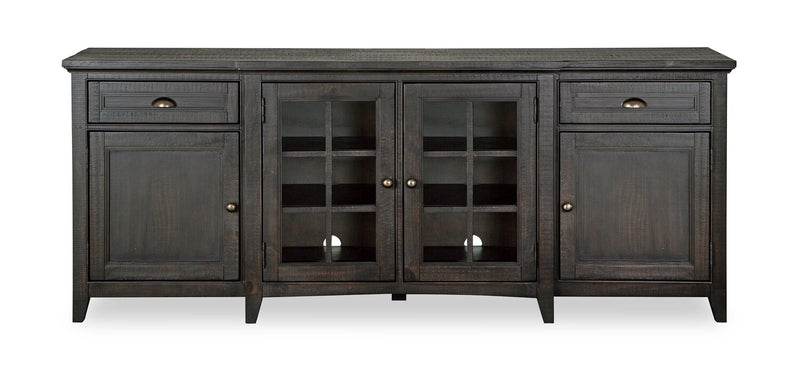 Wesley 80\" Traditional TV Stand with Storage and Cable Management for TVs up to 85\" - Graphite