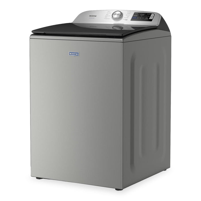 Maytag 6.0 Cu. Ft. Pet Pro Smart Top-Load Washer and 7.4 Cu. Ft. Electric Dryer – Radiant Silver