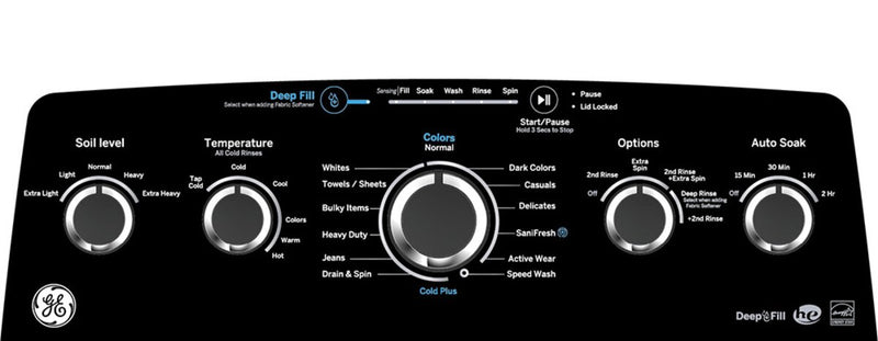 GE 4.9 Cu. Ft. Top Load Agitator Washer - Diamond Grey - GTW491BMRDG