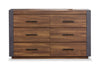 ["Scott Living Dante Bedroom 6-Drawer Dresser, 60\"W x 36\"H - Brown"]