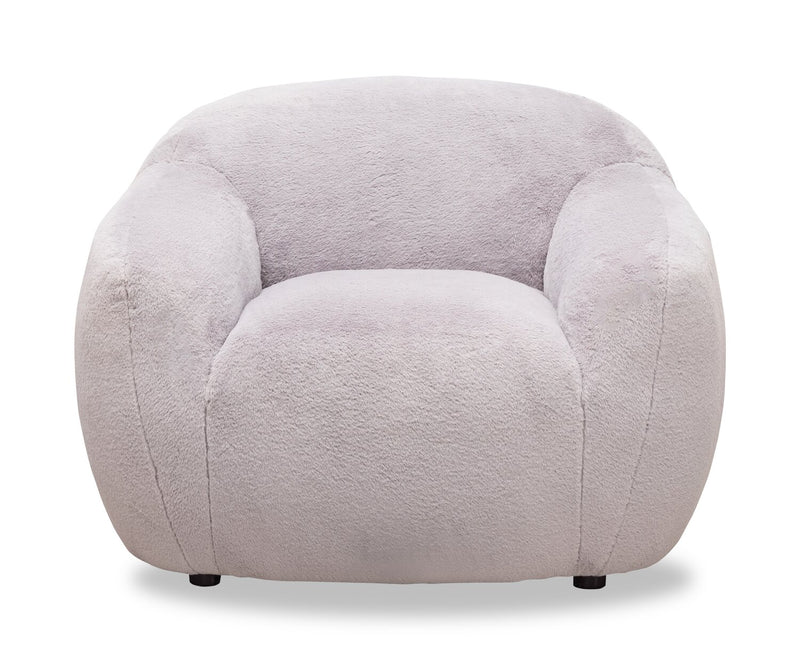 Hugz 45\" Fabric Accent Chair - Grey