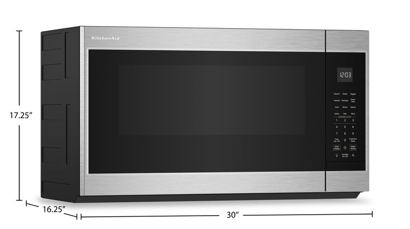 KitchenAid 1.9 Cu. Ft. Over-the-Range Microwave with 7 Sensor Functions - Stainless Steel - YKMMS130RPS