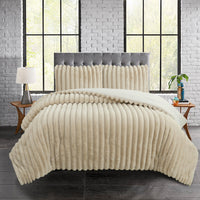 Fawn Terrace 3-Piece Full/Queen Comforter Set - Warm Caramel 