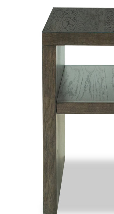 Hatfield 18” Modern Solid Wood Chairside Table - Homestead Brown