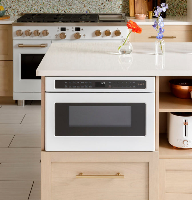 Café 1.2 Cu. Ft. Built-In Microwave Drawer - White - CWLC12P4RW5