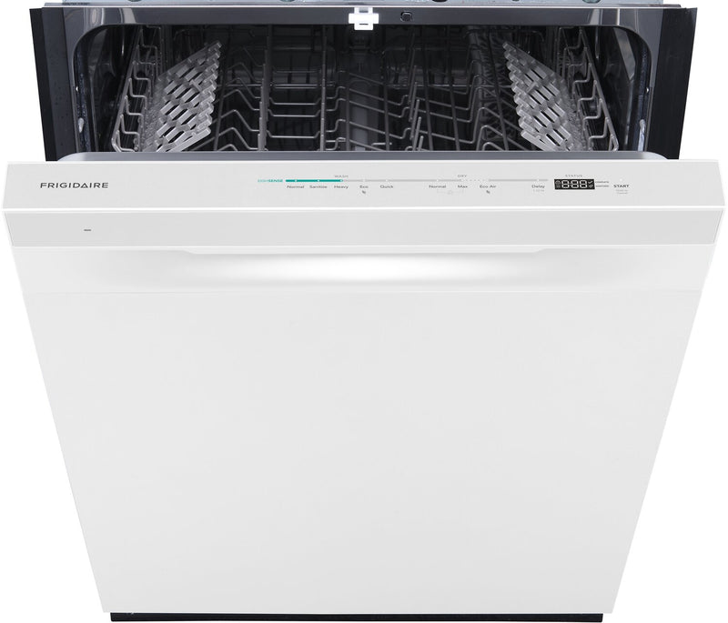 Frigidaire 24\" 49 dBA Top-Control Dishwasher with DishSense® Technology - White - FDHP4336AW