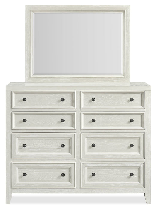 Casa Bedroom 8-Drawer Dresser, 54\"W x 44\"H, Wood - White