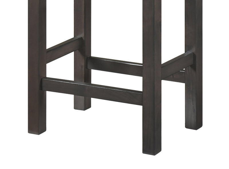 Noah 60” Modern Dinette with 3 Counter-Height Stools and USB Ports - Grey