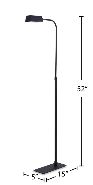 Beacon 52\" Matte Black LED Floor Lamp
