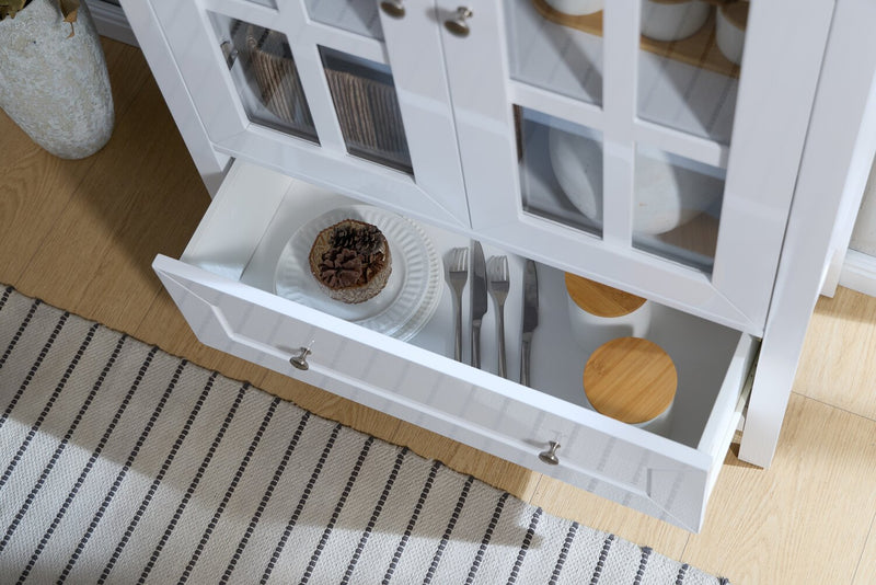 Tessa 31.5\" Storage Accent Cabinet – White 