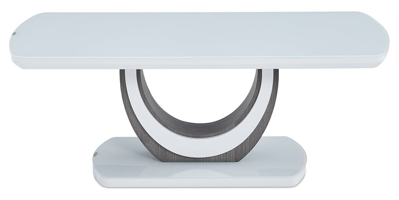 Brimley 47.25\" Modern Coffee Table - White and Grey