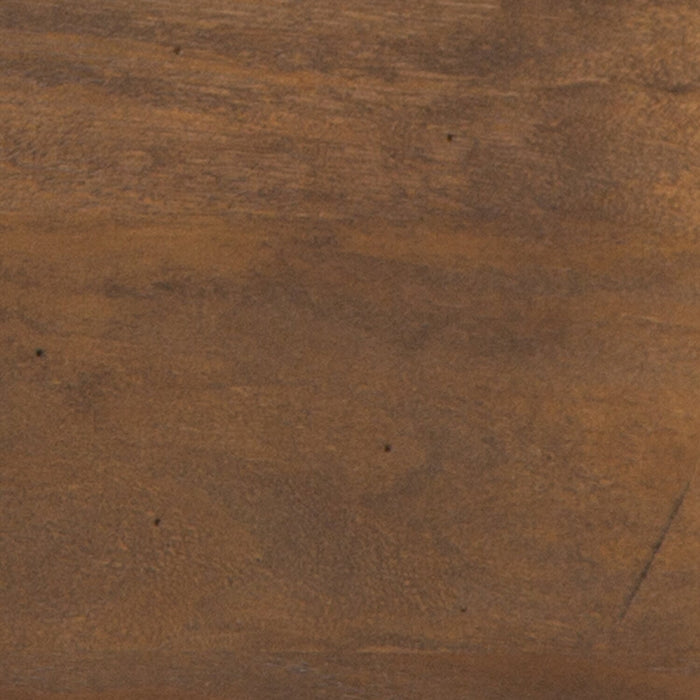 Hanson 15” Traditional Pine Chairside Table with Storage - Toasted Nutmeg