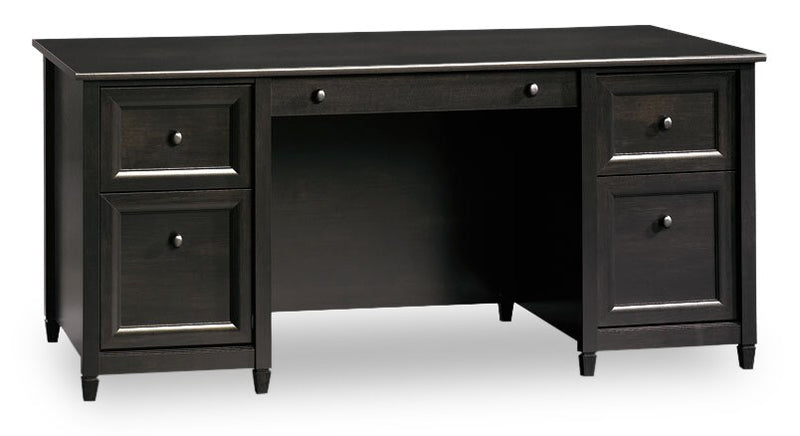 Edge Water 65.12\" Executive Desk with 4 Drawers - Estate Black