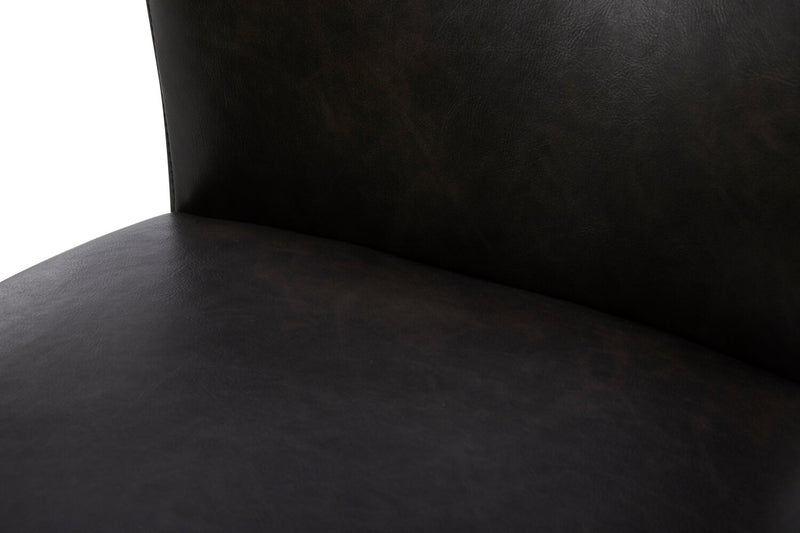 Arlo Counter-Height Stool with Vegan Leather Fabric - Bison Brown