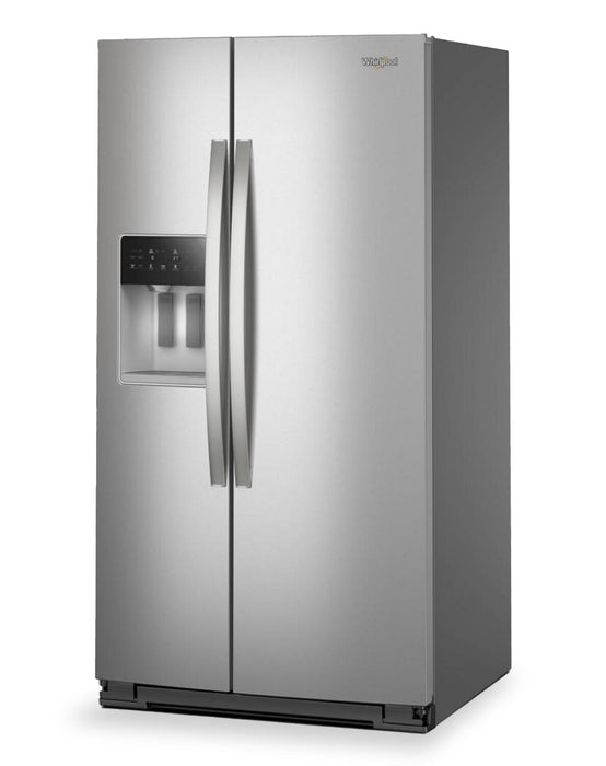 Whirlpool 36\" 28.7 Cu. Ft. Side-by-Side Refrigerator - Fingerprint-Resistant Stainless - WRSF5536RZ