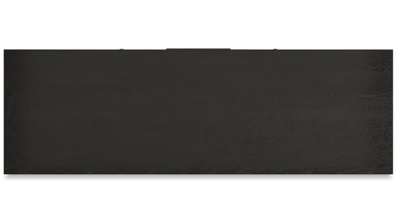 Shaw Dining Server with Storage & Built-In Wine Rack, Cane-Look Details, 56\"W - Black