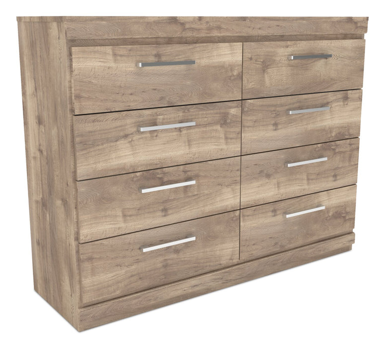 Oakley Bedroom 8-Drawer Dresser, 49\"W x 37\"H, Made in Canada - Natural