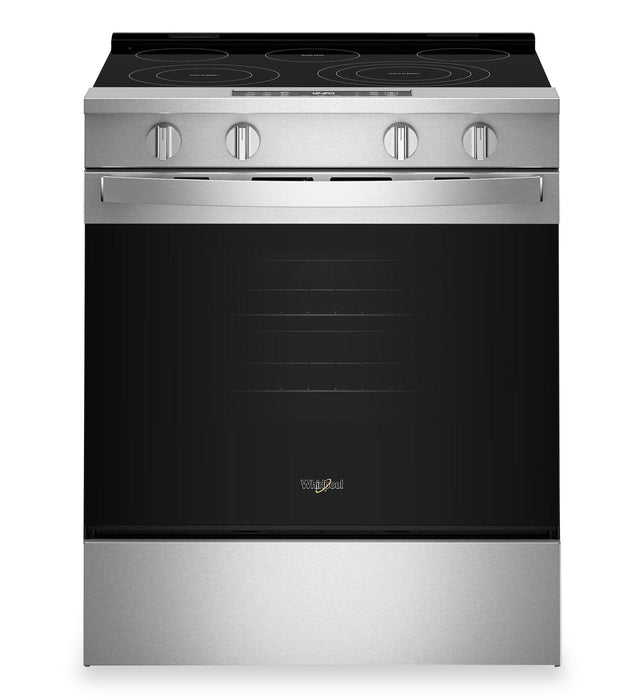 Whirlpool 30\" 5.3 Cu. Ft. Electric Range with Air Cooking – Fingerprint Resistant Stainless Steel - YWSES5030SZ 