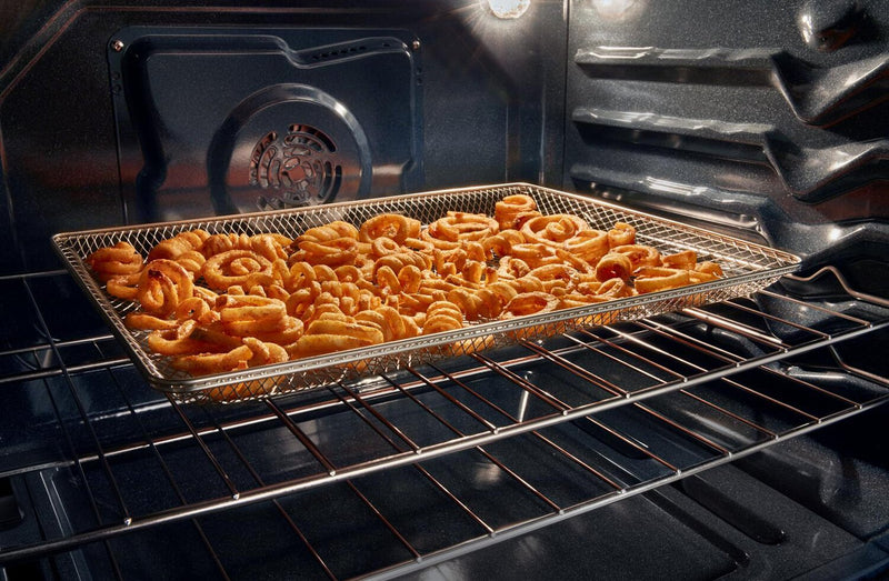 Whirlpool 5 Cu. Ft. Gas Range with Air Fry and Self-Clean - Black Stainless Steel - WFGS5030RV