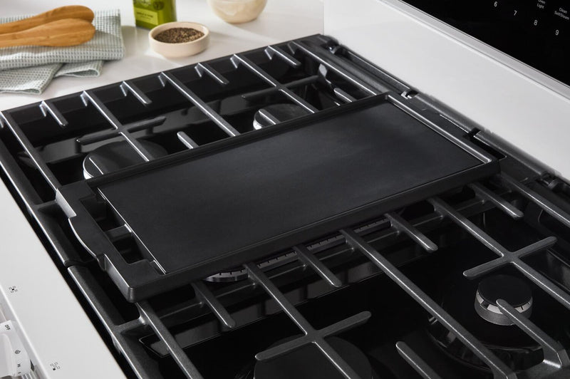 Whirlpool 5 Cu. Ft. Smart Gas Range with Air Fry and Self-Clean - White - WFGS7530RW