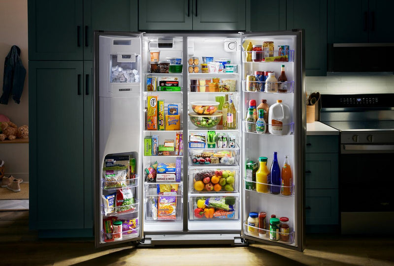 Whirlpool 36\" 28.7 Cu. Ft. Side-by-Side Refrigerator - Fingerprint-Resistant Stainless - WRSF5536RZ