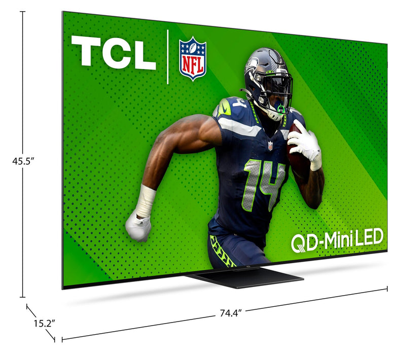 TCL 85\" QLED Mini LED 4K UHD HDR Ultra IMAX Enhanced 120Hz Google Smart TV (85QM751G)
