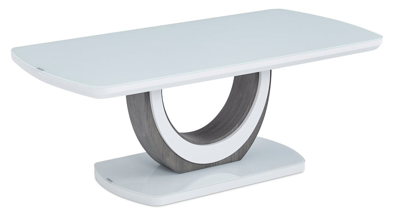 Brimley 47.25\" Modern Coffee Table - White and Grey
