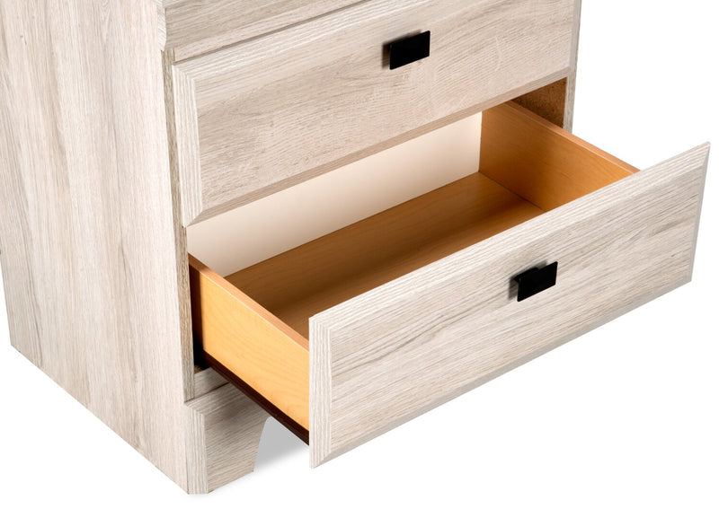 Yorkdale 6pc Bedroom Set with Panel Bed, Dresser, Mirror & Nightstand, White - Queen Size