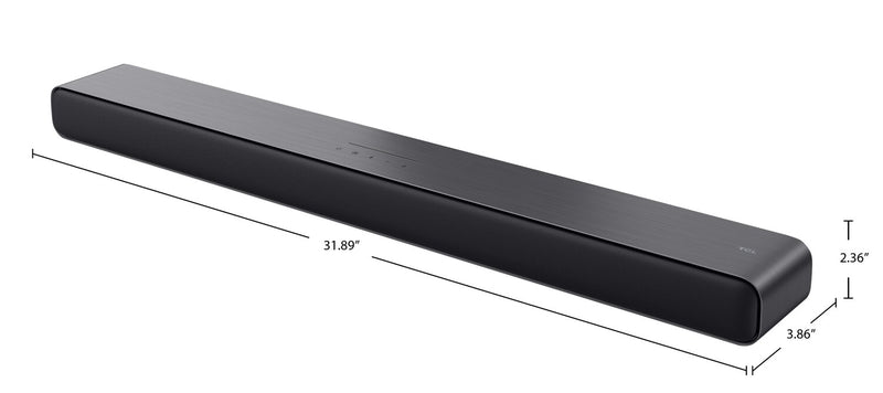 TCL 2.1 CH Bluetooth Dolby Atmos DTS Virtual:X Soundbar with Wireless Subwoofer (S55H)