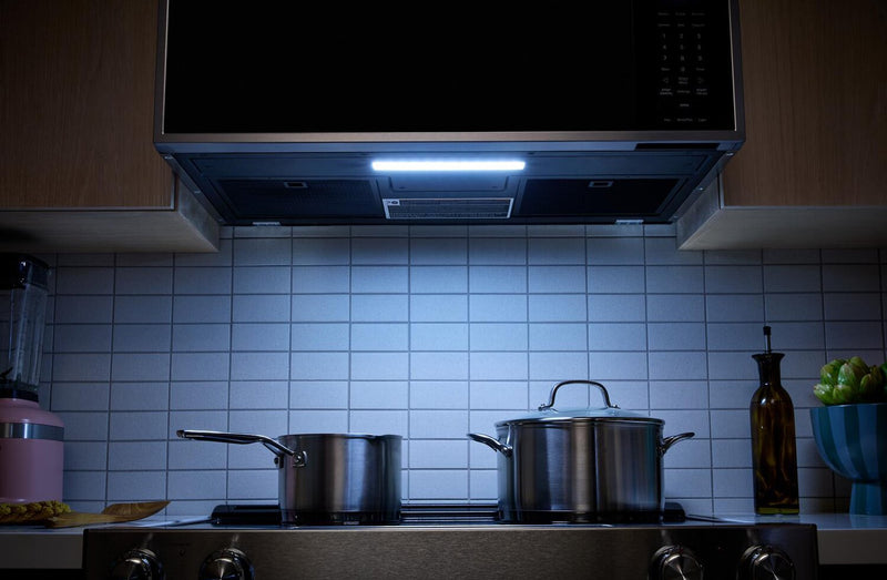 KitchenAid 1.1 Cu. Ft. Smart Low-Profile Over-the-Range Microwave - Stainless Steel - YKMML550RPS