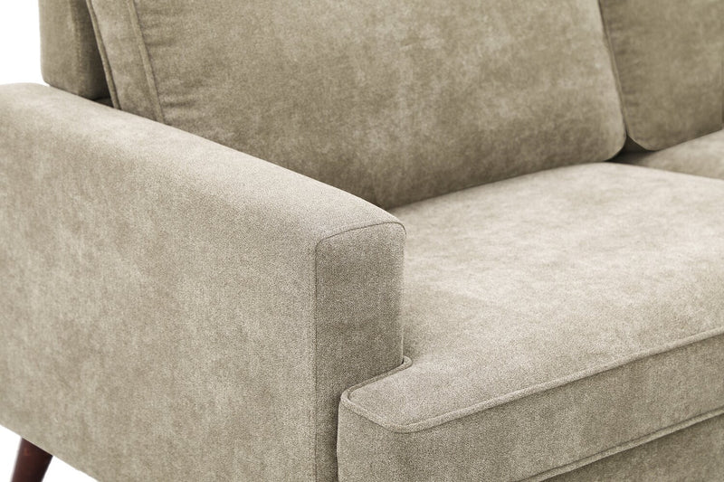 Kira 3-Piece V-Shape Fabric Sectional – Grey 