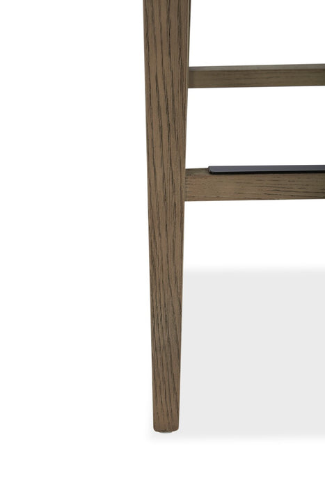 Arlo Counter-Height Stool with Vegan Leather Fabric - Bison Brown