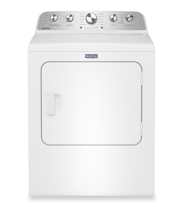Maytag 5.5 Cu Ft. Top Load Impeller Washer with Pet Pro Option and 7.0 Cu Ft. Gas Dryer – White