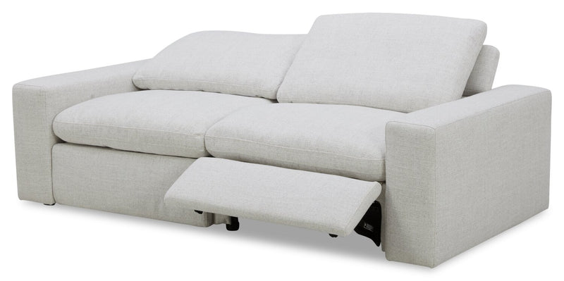 Sky Modular 91.5\" Fabric Power Reclining Loveseat with Removable Feather Down Cushions - Nathan Wheat