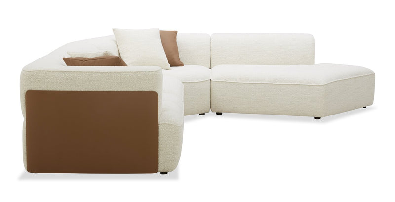 Tribeca 4-Piece Right-Facing Sectional - Pearl